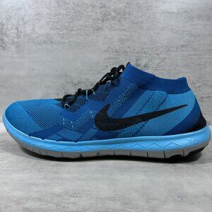 Nike Free 3.0 Flyknit Running Shoes - Men's Size 10.5 - Blue